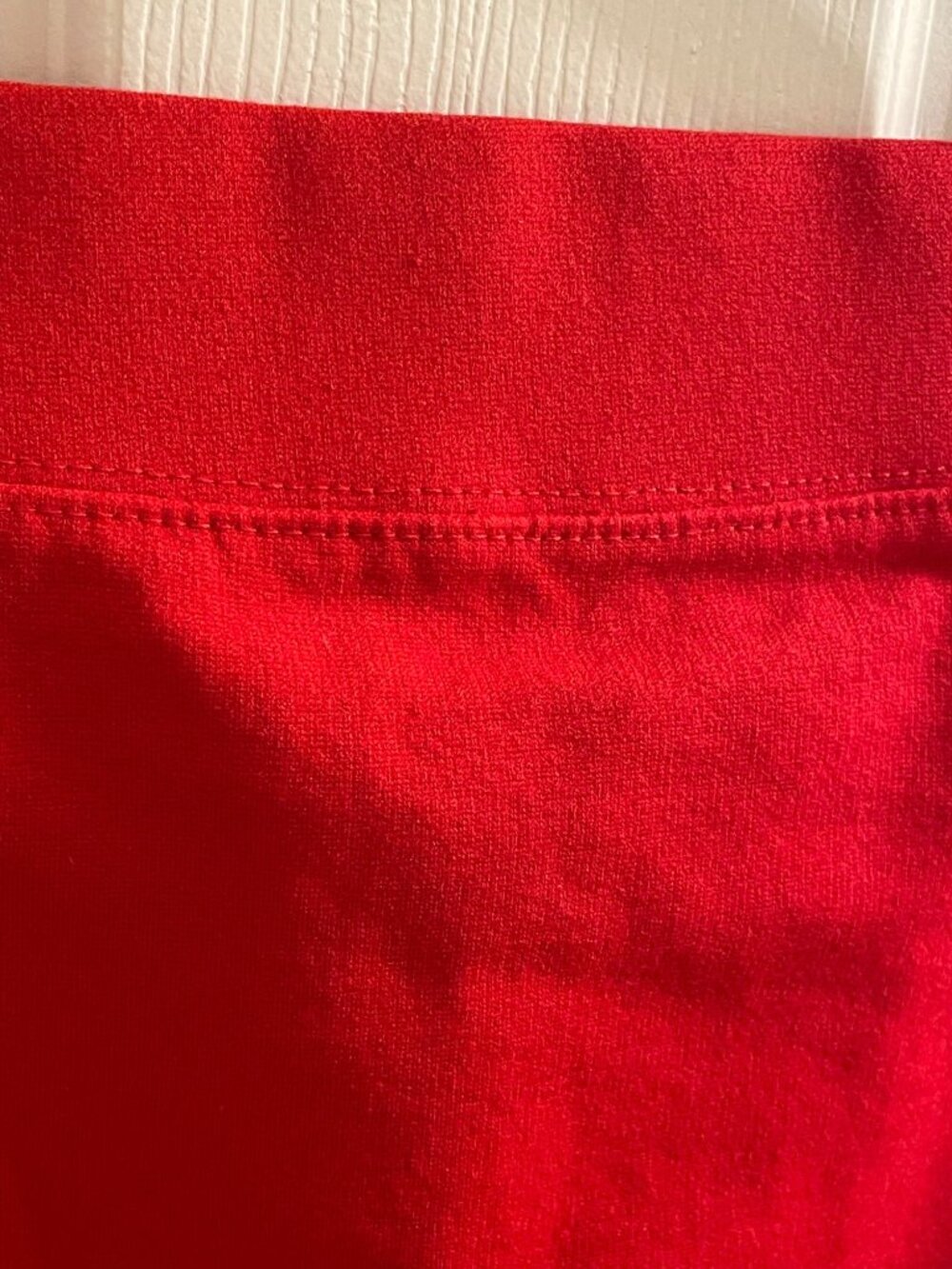 Iris Red Bodycon Mini Skirt Womens Small Stretch Pull On - Picture 2 of 4